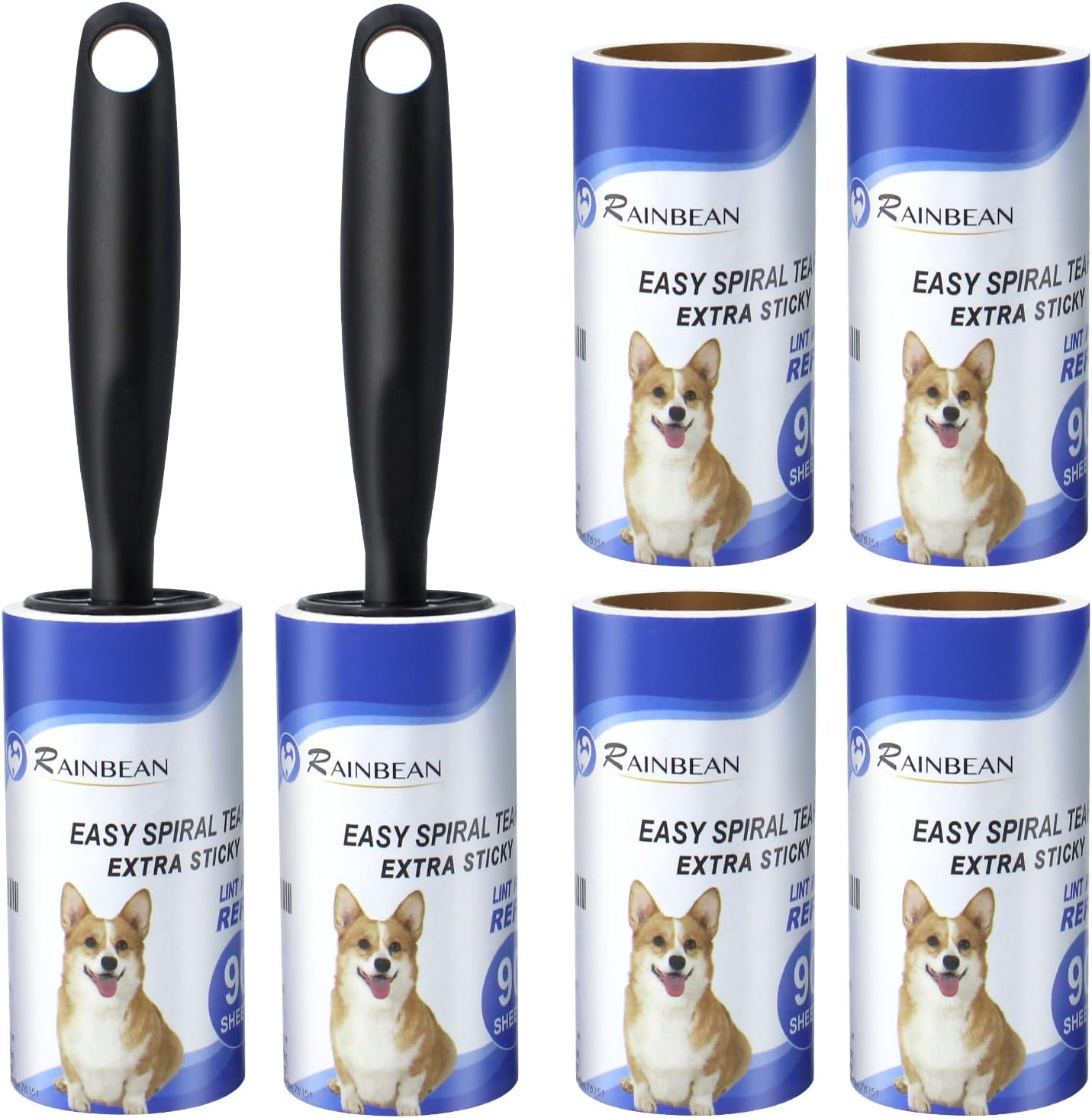 RAINBEAN Lint Rollers For Pet Hair Removal From Clothes