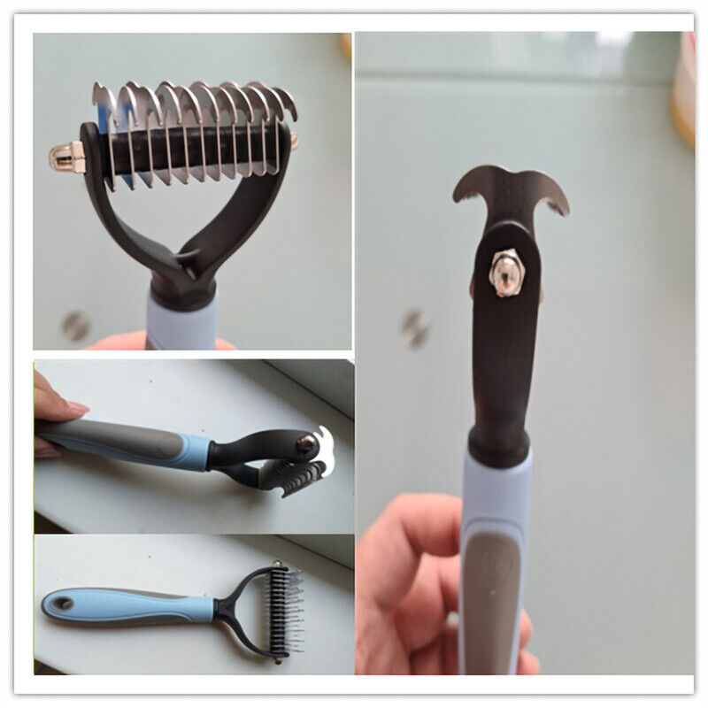 Pet double sided grooming brush comb