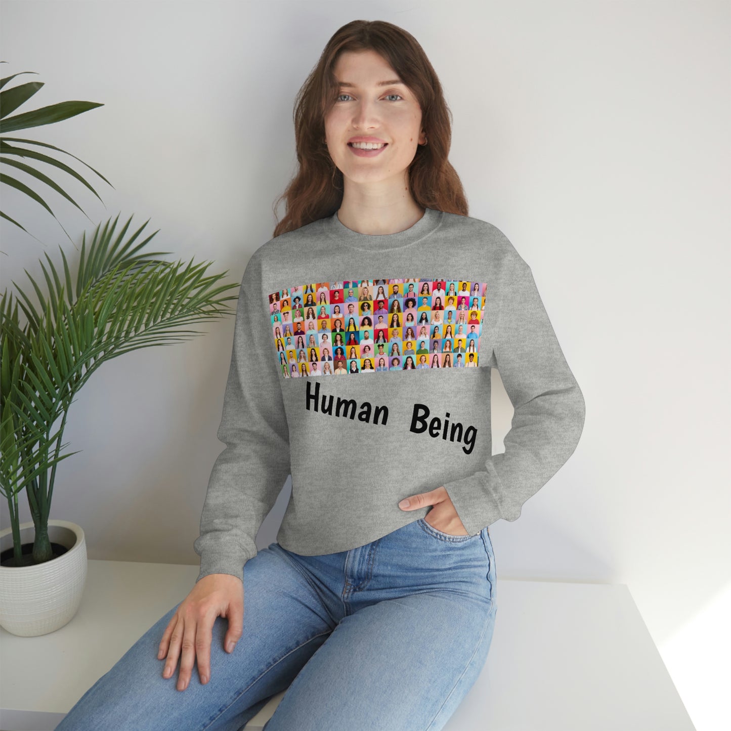 Human Heavy Blend™ Crewneck Sweatshirt
