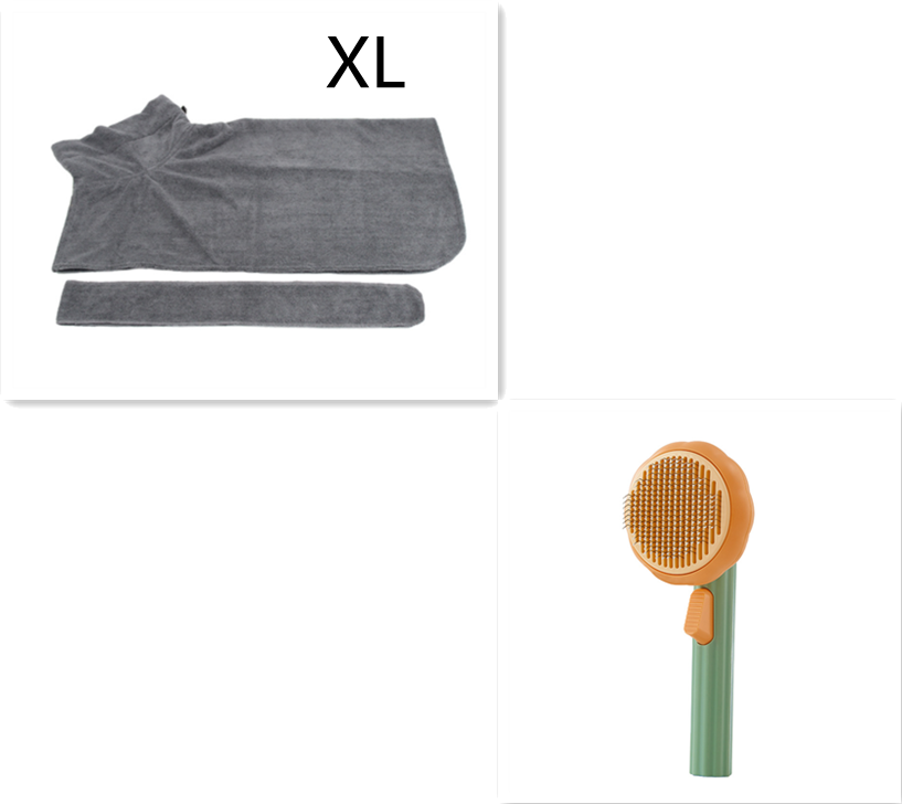 Hand-held Steel Wire Self-cleaning Cat Comb and Looper for Hair Removal