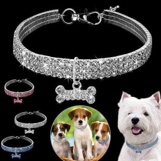 Crystal  Dog Cat Collars