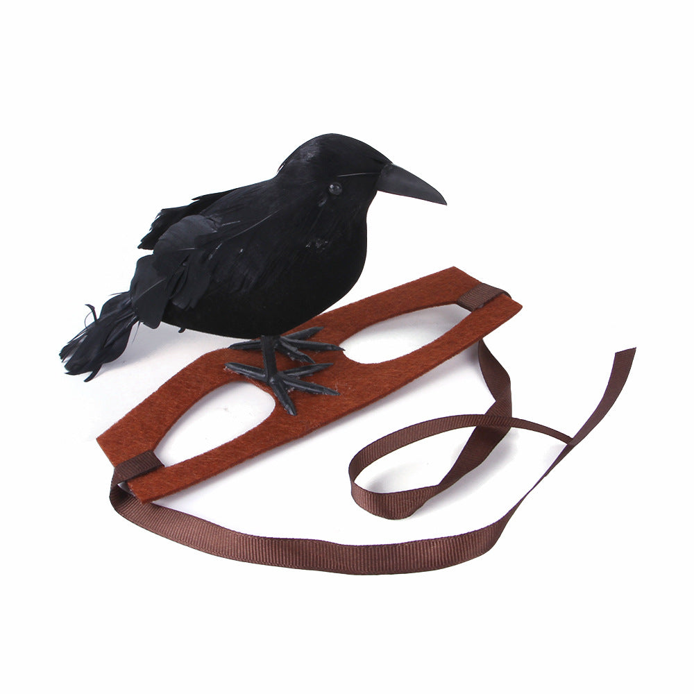 Raven Funny Decoration Cat Headgear