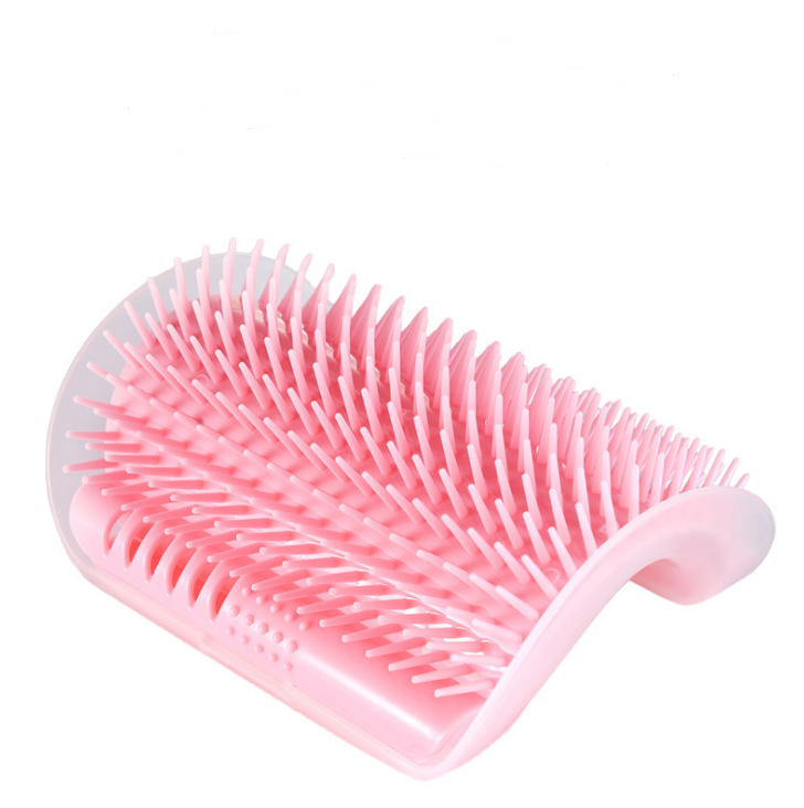 Cat Self-Grooming Brush and Wall Rubbing Device