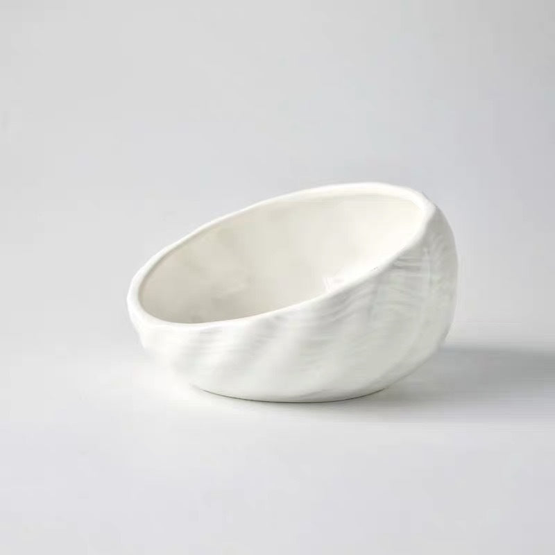 Ceramic Elevated Dog Cat Bowl for Feeding