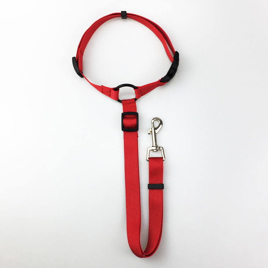 Pet safety car seat belt and leash