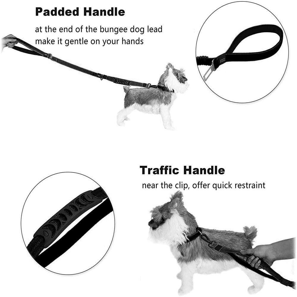 Adjustable Multifunctional Dog Leash With Car Seatbelt