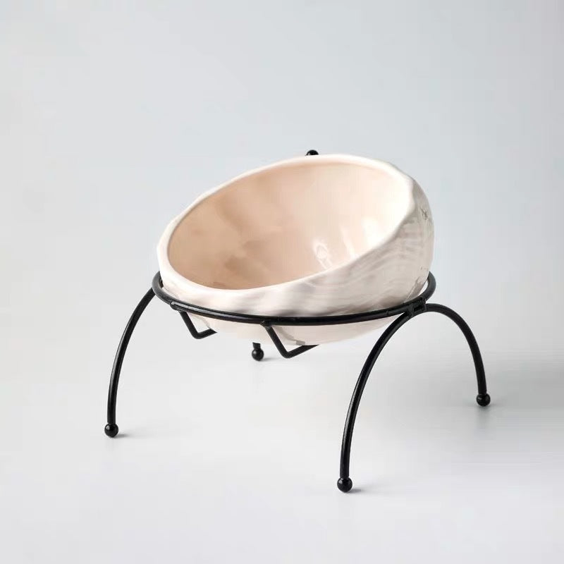 Ceramic Elevated Dog Cat Bowl for Feeding