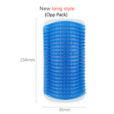 Cat Self-Grooming Brush and Wall Rubbing Device