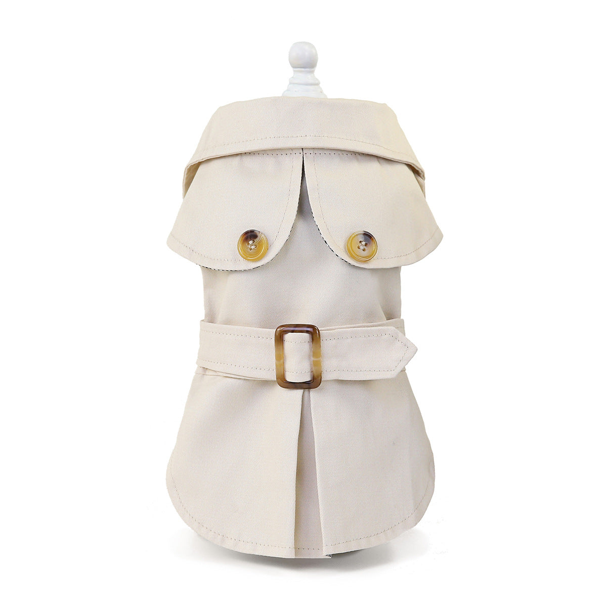 Elegant Pet Trench Coat for Small Dogs