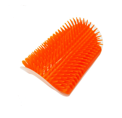 Cat Self-Grooming Brush and Wall Rubbing Device