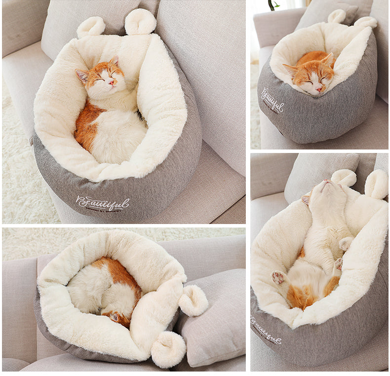 Soft Pet Sleeping Bed And Warming Cushion  For Dogs And Cats