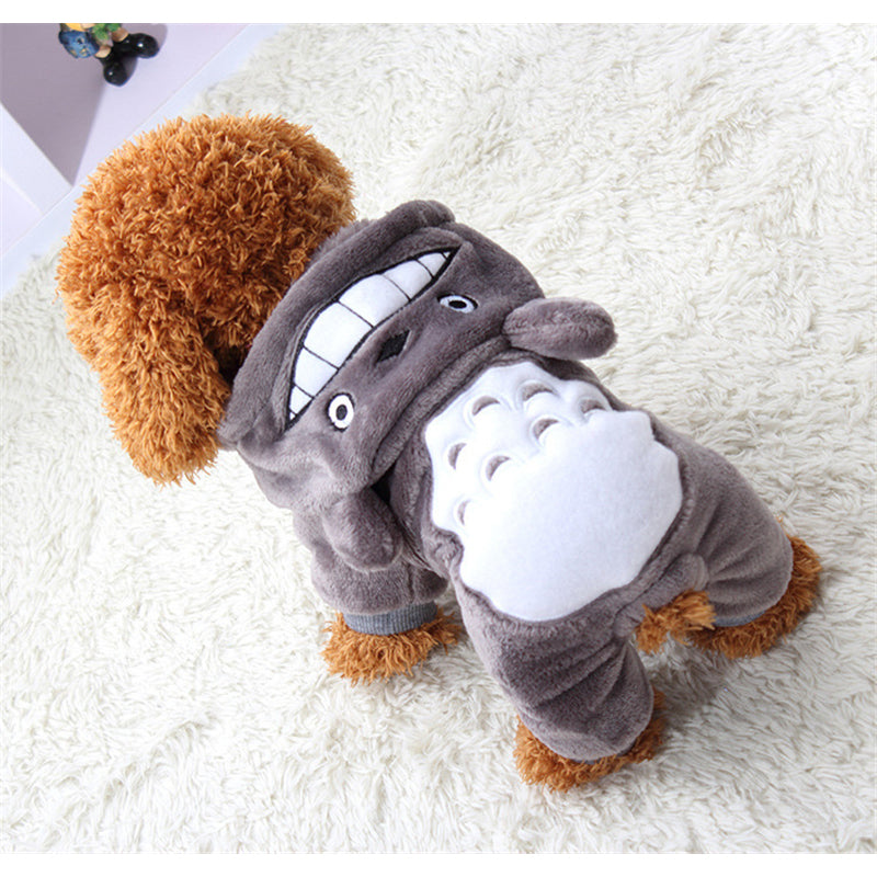 Cute Soft Fleece Pajamas Jumpsuit Clothes for Pets