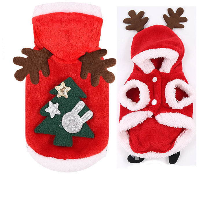 Cute Christmas Decoration Hoodie Clothes for Dogs