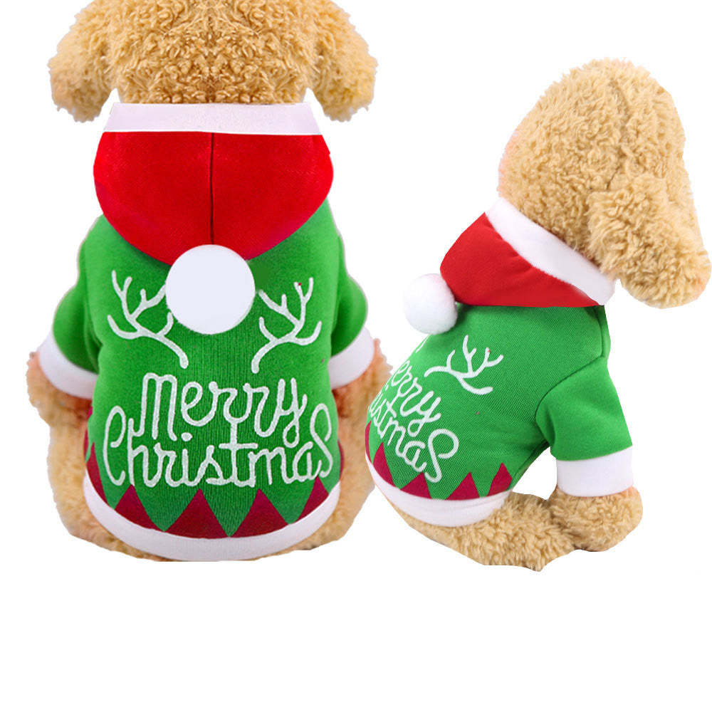 Cute Christmas Decoration Hoodie Clothes for Dogs
