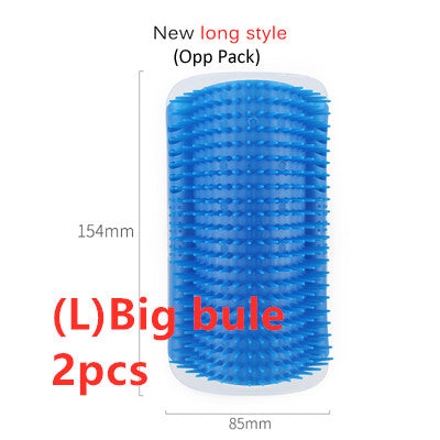Cat Self-Grooming Brush and Wall Rubbing Device
