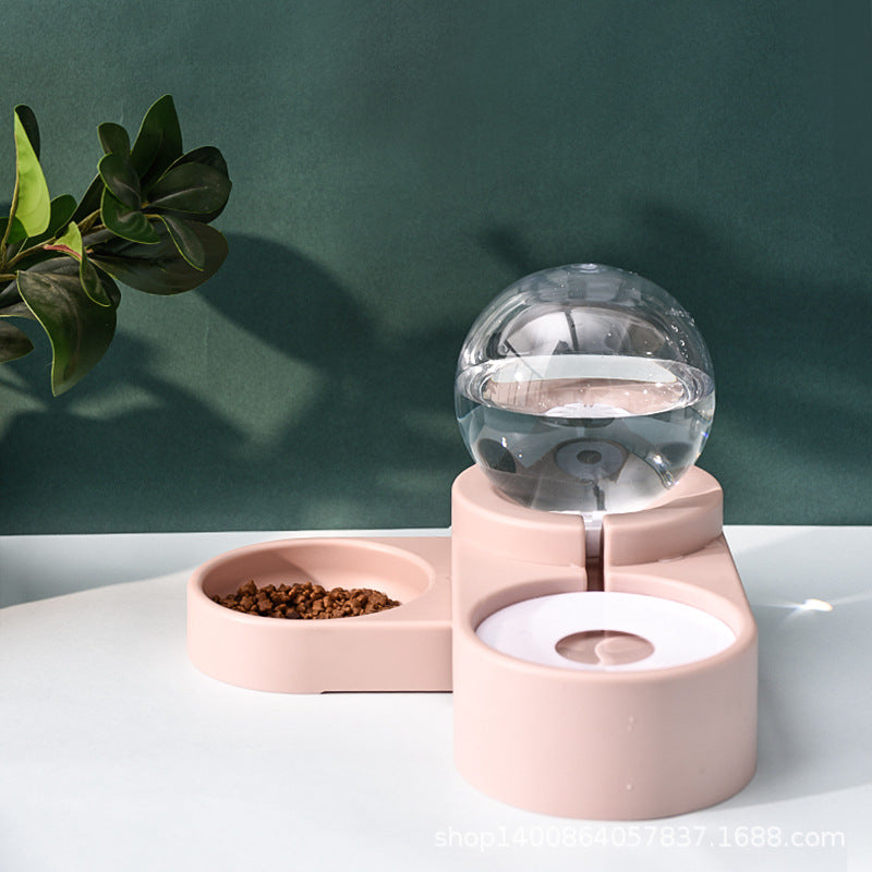 Automatic Nonelectric Cat & Dog Water Dispenser with Bowl