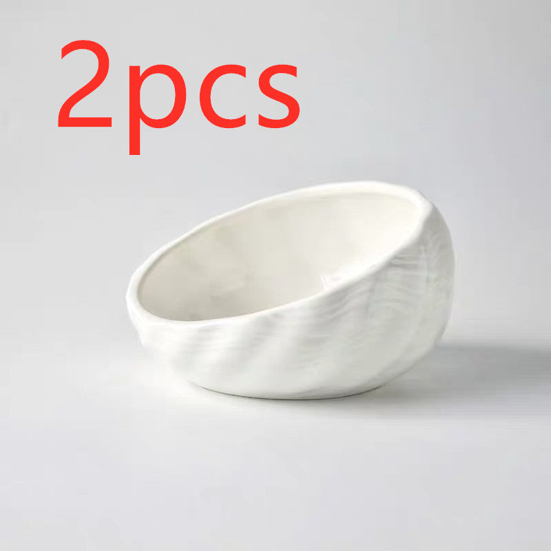 Ceramic Elevated Dog Cat Bowl for Feeding