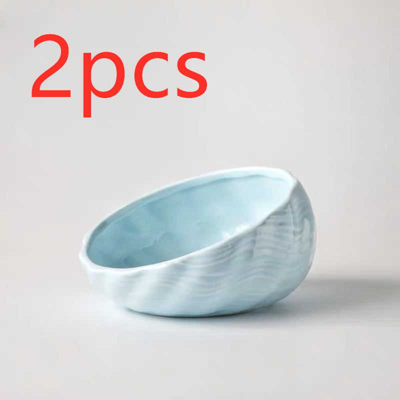Ceramic Elevated Dog Cat Bowl for Feeding