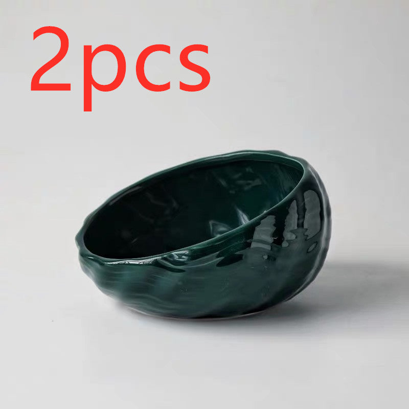 Ceramic Elevated Dog Cat Bowl for Feeding