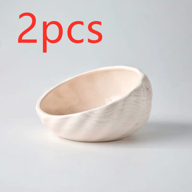 Ceramic Elevated Dog Cat Bowl for Feeding