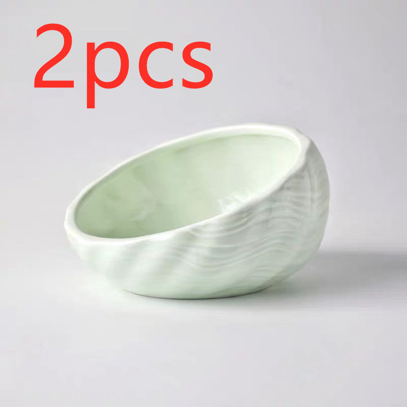 Ceramic Elevated Dog Cat Bowl for Feeding