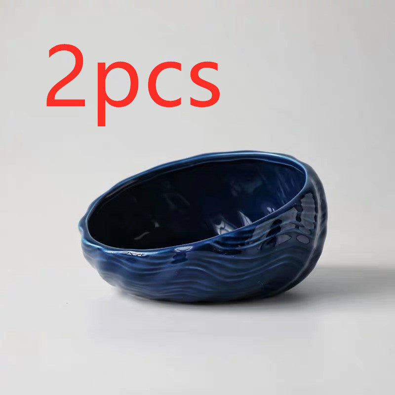 Ceramic Elevated Dog Cat Bowl for Feeding