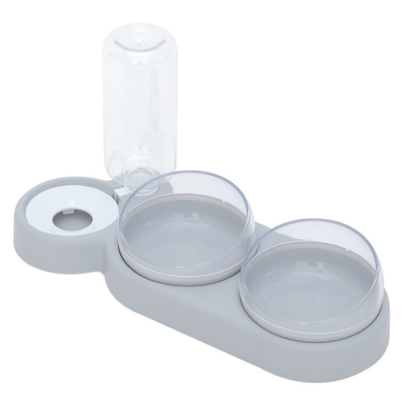 Pet Automatic Feeder Food Bowl With Water Fountain