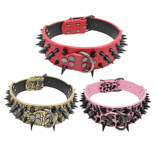 Large Explosion, Rivet Bite-Proof Pet Collar
