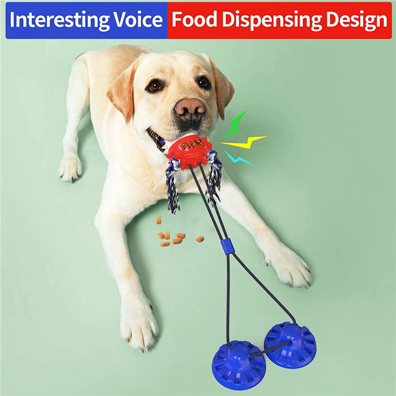 Aggressive Chew Dog Toy with Indestructible Suction Cup