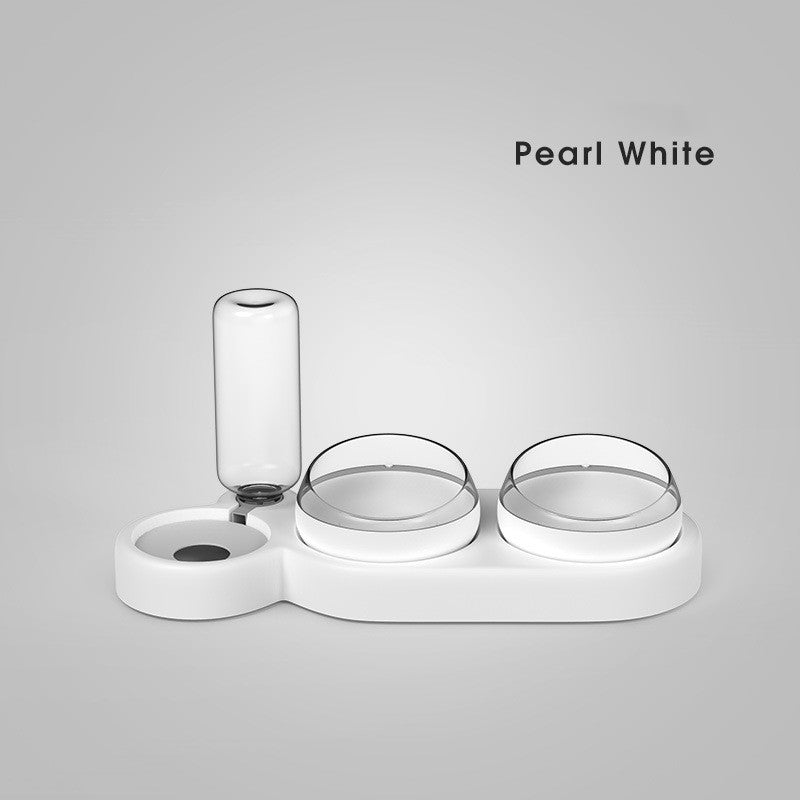 Pet Automatic Feeder Food Bowl With Water Fountain