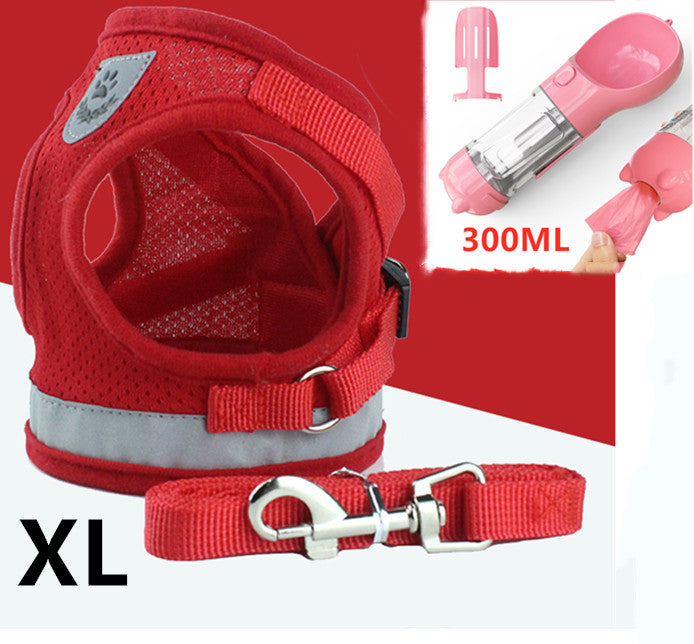 Breathable Mesh Chest Back Pet Leash