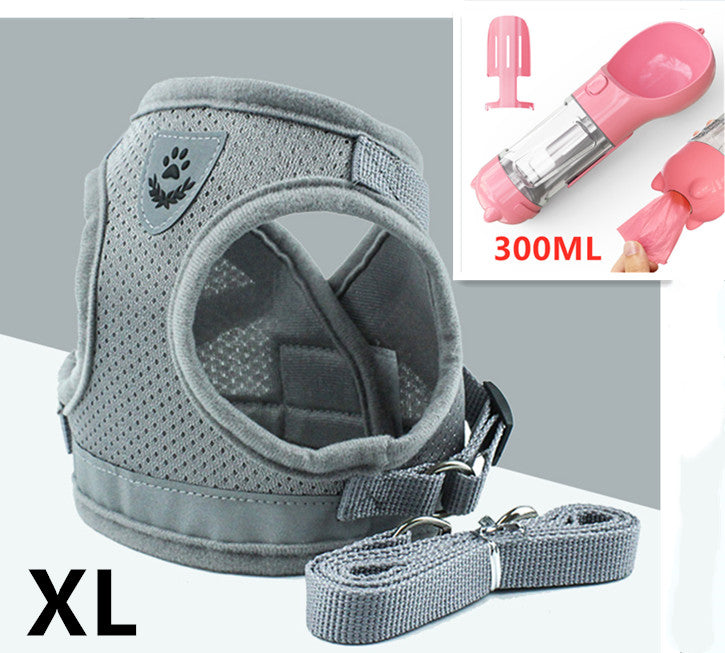 Breathable Mesh Chest Back Pet Leash