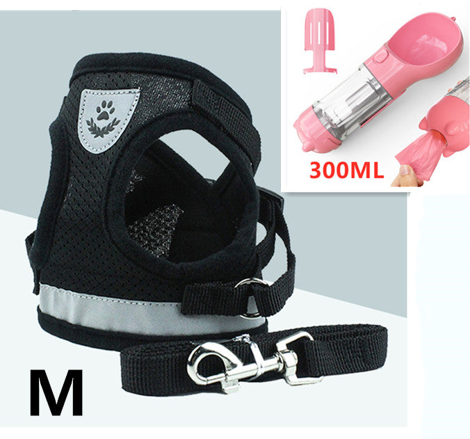 Breathable Mesh Chest Back Pet Leash