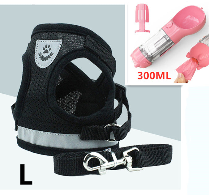 Breathable Mesh Chest Back Pet Leash