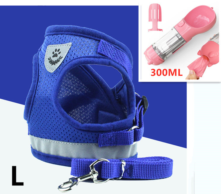 Breathable Mesh Chest Back Pet Leash