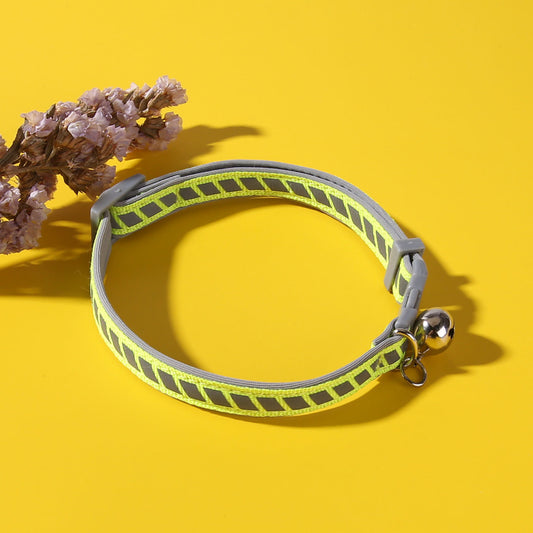 Reflective Buckle Outdoor Pet-Walking Cat Dog Collars