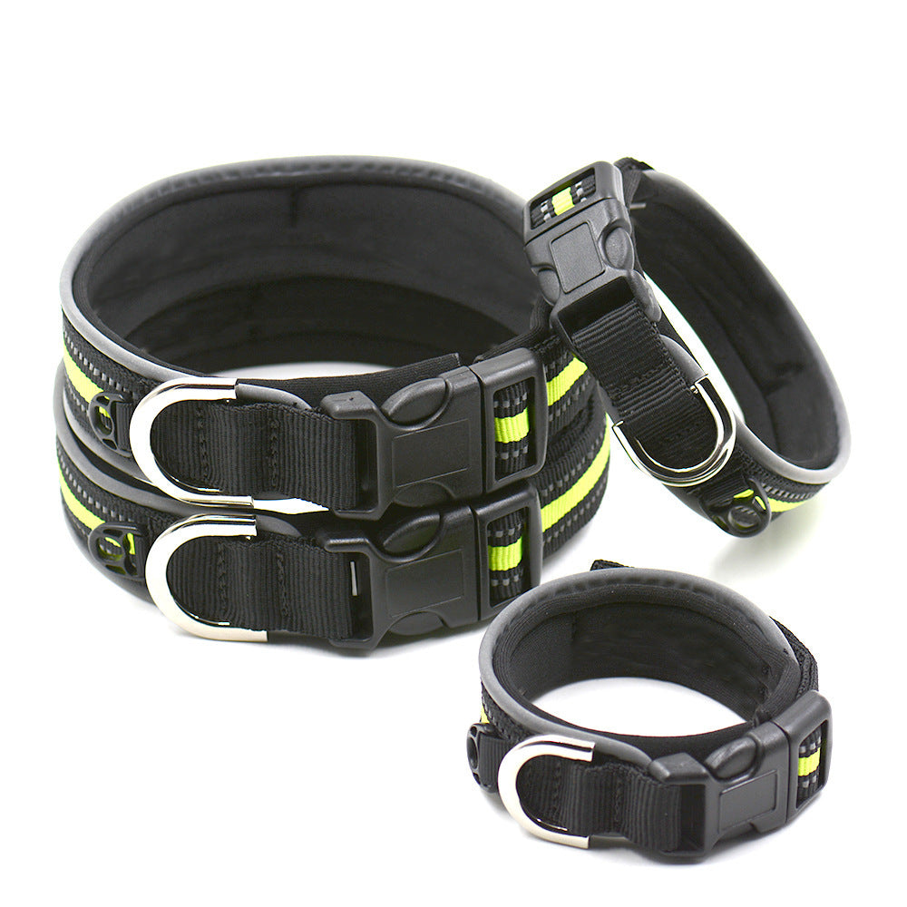 Pets Thicken And Comfortable Luminous Neoprene Reflective Dog Cat Collars