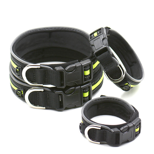 Pets Thicken And Comfortable Luminous Neoprene Reflective Dog Cat Collars