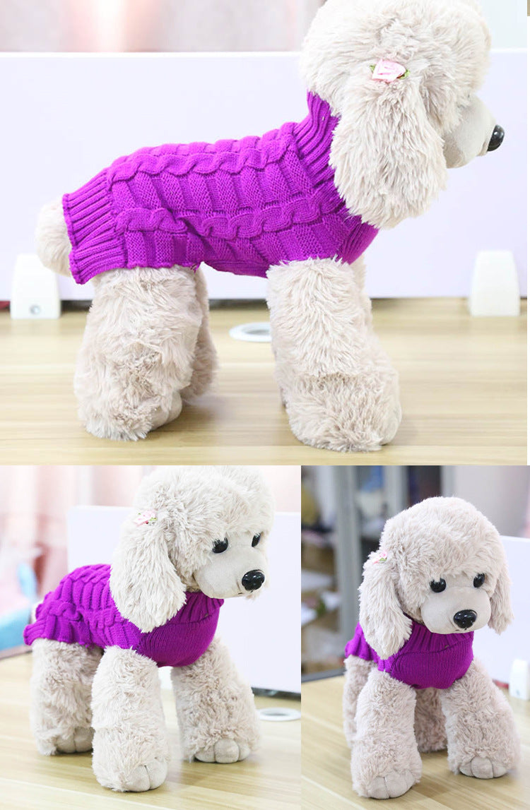 Cashmere Twisted Dog And Pet Sweater