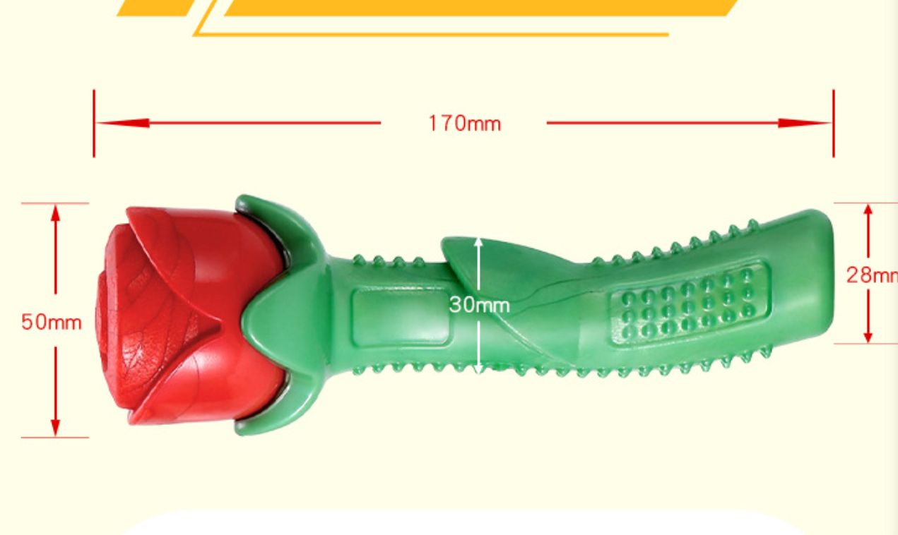 Cute Rose Shaped Dogs Chew Toy