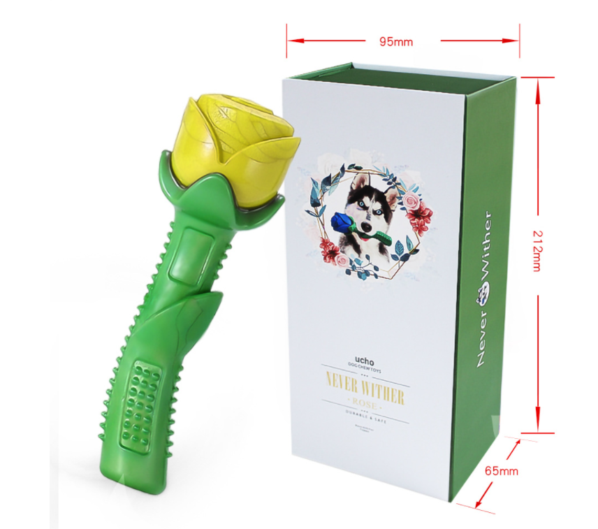 Cute Rose Shaped Dogs Chew Toy