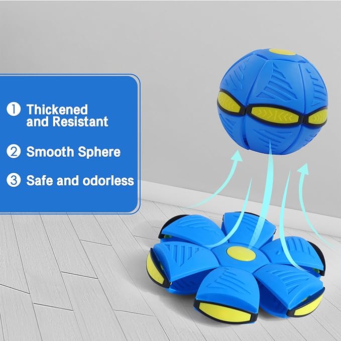 Flying UFO saucer shaped ball pet toys