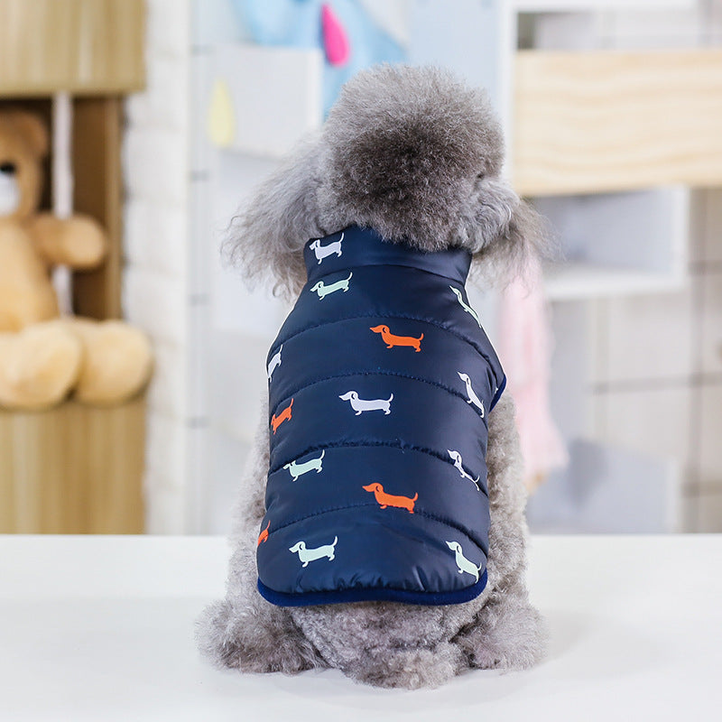 Pet Dog Cotton Padded Winter Coat Jacket