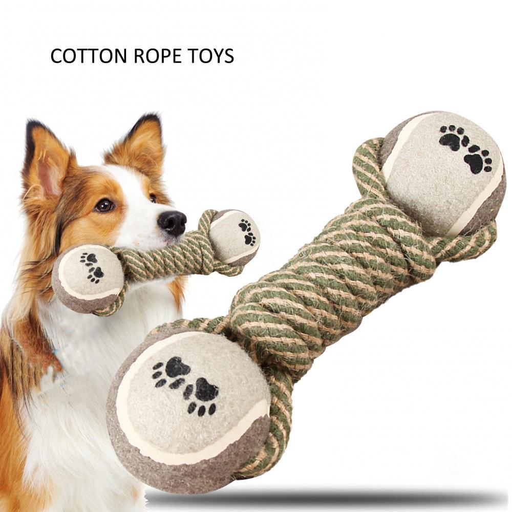Interactive Cotton Rope Mini Dog Toys Ball