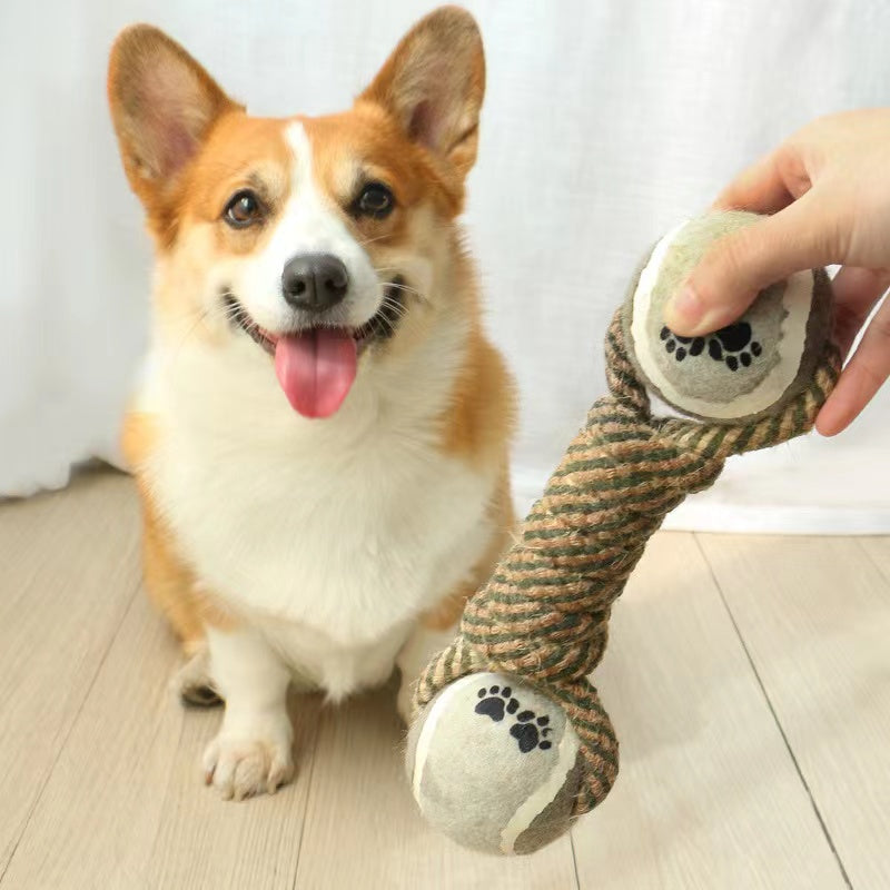 Interactive Cotton Rope Mini Dog Toys Ball
