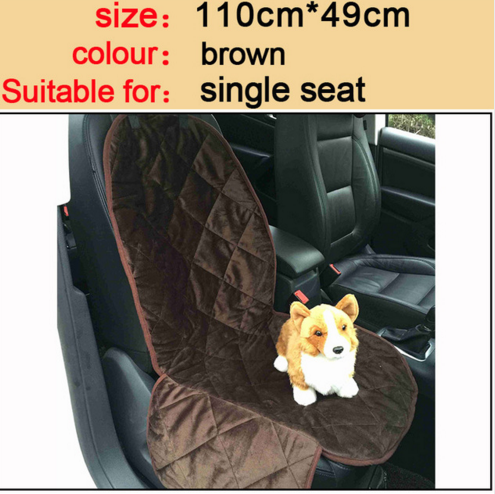 Waterproof Dog Car Seat Cover | Pet Travel Mat Mesh With Zipper And Pocket