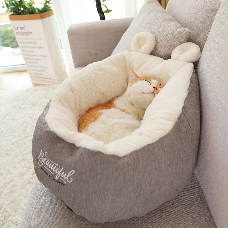 Soft Pet Sleeping Bed And Warming Cushion  For Dogs And Cats