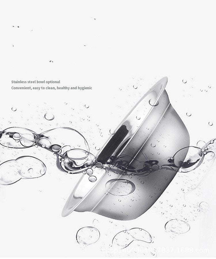 Automatic Nonelectric Cat & Dog Water Dispenser with Bowl