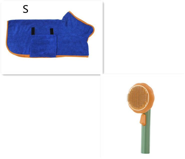 Hand-held Steel Wire Self-cleaning Cat Comb and Looper for Hair Removal
