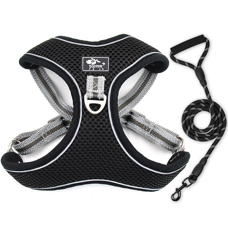 Large Dog Chest Strap With Reflective Breathable Rope